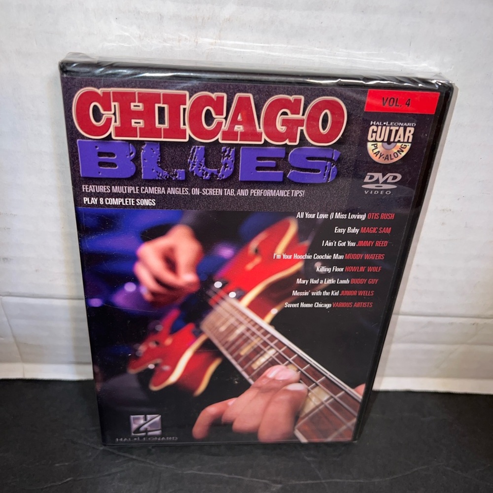 Guitar Play Along: Chicago Blues 4 (DVD) Hal Leonard Dvd Brand New